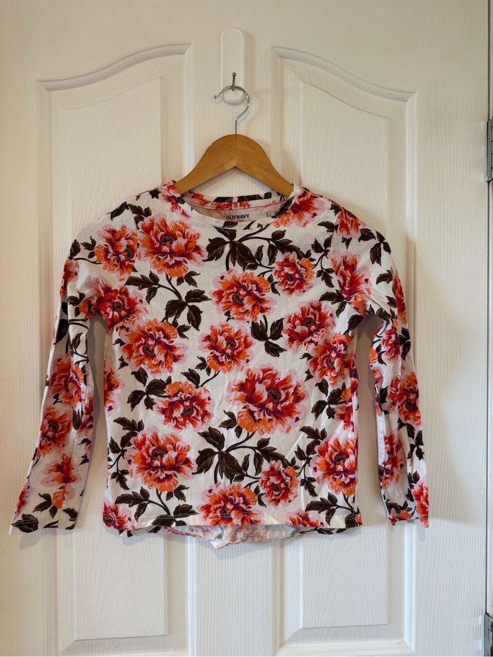 Girls Old Navy Softest Tee Floral Long Sleeve Top L 10-12